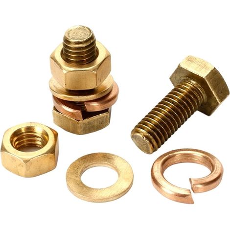 Kit de vis à métaux combiné 4 en 1 laiton tête hexagonale externe (1/5)