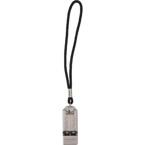 Sifflet de survie portable en alliage de titane à double tube pour étudiants, urgence extérieure avec corde (1/5)