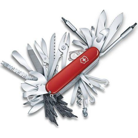 Victorinox, Swiss Champ XXL, Coltellino Svizzero, Originale, Multiuso, Campeggio, 73 Funzioni, Lama, grande, Lama, piccola (1/5)