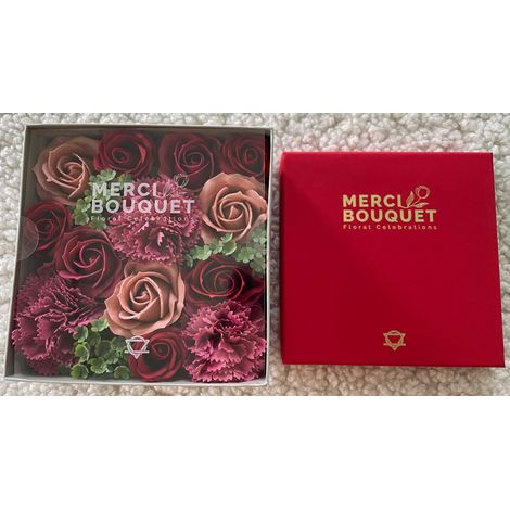 Boîte Carrée - Roses Vintage- Vendu par 1