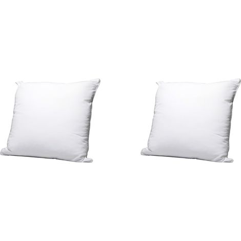 Lot de 2 oreillers éco naturels moelleux enveloppe coton bio Someo 60x60 (1/5)
