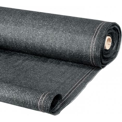 Idmarket – Brise vue renforcé 1 x 10 M gris 90 gr/m² – Opacité 80% – Polyéthylène ultra résistant – Fixation par œillets argentés (1/5)