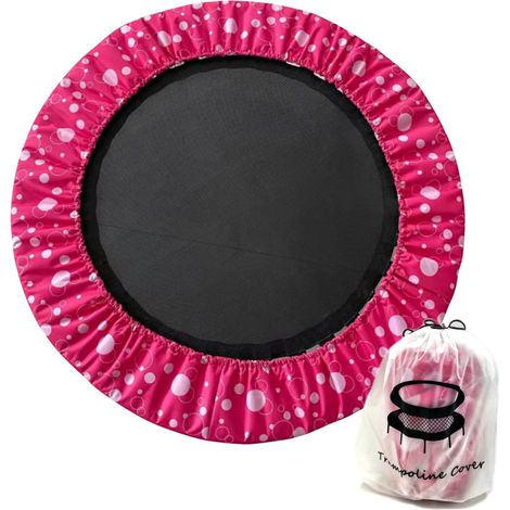 Mini Trampoline Spring Cover 36 Inch Small Trampoline Safety Pad for 6 Holes Round Trampoline Tear-Resistant Oxford Cloth Anti-Vibration Easy to Install Replacement, Multiple Color Options (1/5)