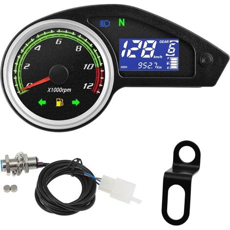 Compteur de vitesse numérique universel pour moto
