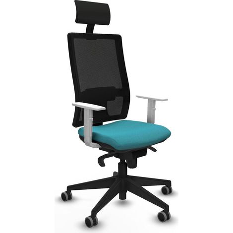 Piqueras y Crespo 4B066G1 Chaise de bureau turquoise confortable (1/3)