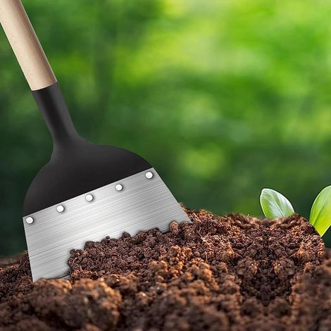 Multifunktionale Garten-Reinigungsschaufel, multifunktionales Jätwerkzeug, multifunktionale Flachstahl-Jätschaufel, landwirtschaftliches Jätwerkzeug für den Garten, Jäten