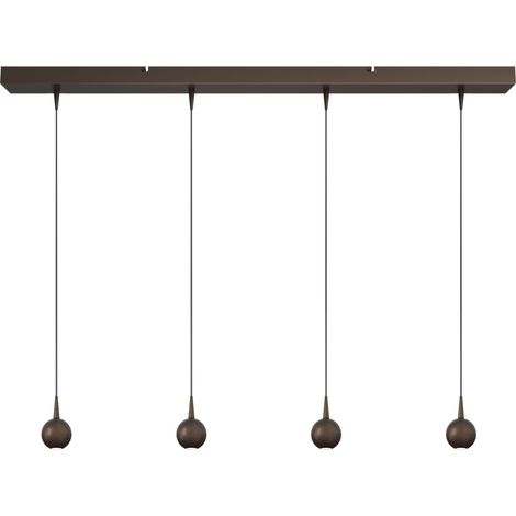 Lampe suspendue à 4 lumières Talana Brun cacao Ø 6cm DTW - 2411-15-15-100-4 (1/3)
