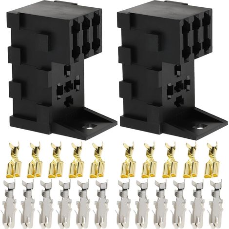 Supports de Relais à 11 Broches avec 22 Connecteurs 50 A pour Relais de Véhicules Automobiles (1/5)