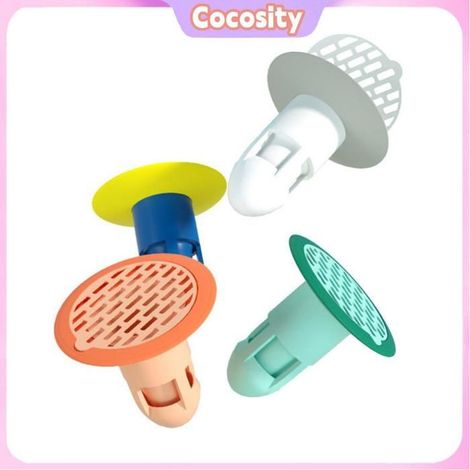 Cocosity Drain de sol de douche Shower Floor Drain 360° Deodorant Floor Drain Backflow Preventer One Way Drain linge pack (1/5)