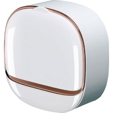 porte-savons Mural Salle De Bain, Bote Savon Douche Avec Couvercle Rabattable Range Savon Douche Tanche, Auto-drainant Porte-savon Nordique Plate (1/5)