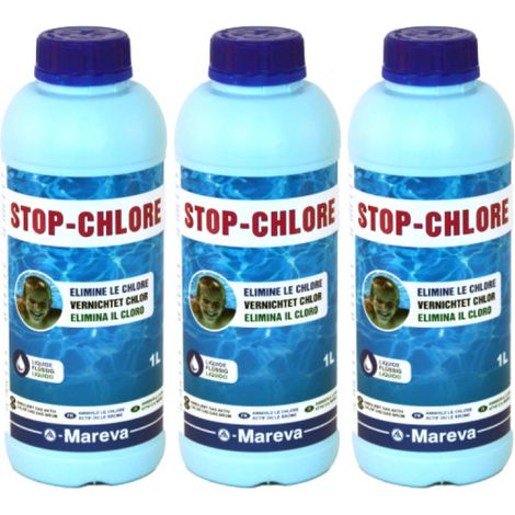 MAREVA Chlor-Stop 3er-Set - 1 L - 150031Ux3