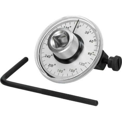 ECD Germany 1/2" Winkel-Drehmomentschlüssel Goniometer Antriebs-Drehmomentanzeiger Winkelmesser für Rotation, Werkstattwerkzeug, Auto Automatische Einstellbare Messung (1/3)