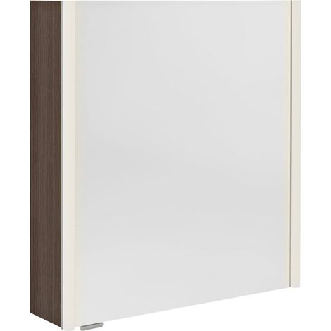 ALIX Armoire à miroir avec éclairage LED 66x70x17,5cm, gauche/droite, Pin Rustique (1/2)