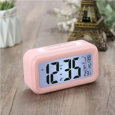 Digitaler Wecker – MARKE – Modell – Großes LED-Display – Schlummerfunktion – Temperaturanzeige (1/5)