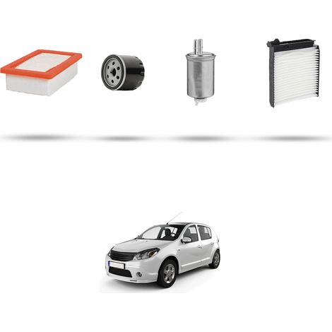 Kit tagliando 4 filtri compatibile con Dacia Sandero 1.5 Dci 65kw dal 2010 (1/5)