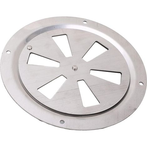 Grilles d'aération en acier inoxydable 316 pour yachts, camping-cars et automobiles/motos - panneau d'aération rond à ouverture et fermeture. (1/5)