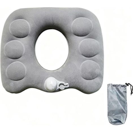Coussin Coccyx Gonflable, Coussins Orthopédique Ergonomique Assise, Coussin de Siège pour Hémorroïdes, Coussins Sciatique Portable pour Voyage, Chaises de Bureau, Fauteuils Roulants, Sièges de Voiture