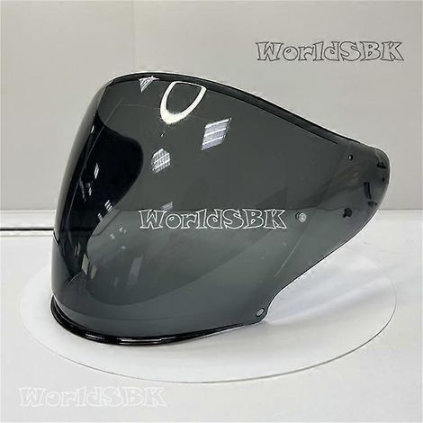 Visière de casque pour casque de moto SHOEI J-Cruise 1, J-Cruise 2, J-Force 4, CJ-2 - Écran facial ouvert - Couleur : fumée foncée (1/4)