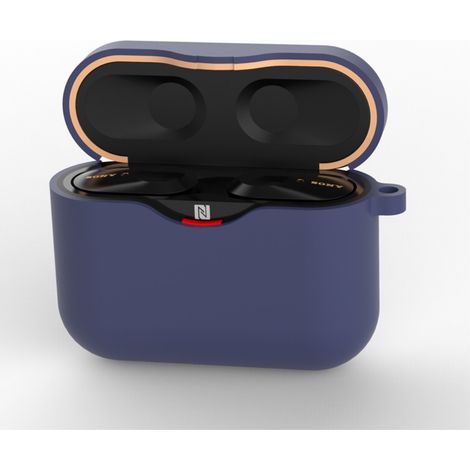 Funda de silicona para auriculares Sony WF-1000XM3, color azul. (1/3)