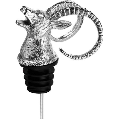 Bec verseur en alliage de zinc épais - Pour tuyau 18-20mm (argenté) - Style rétro - Forme tête d'animal - Résistant, anti-corrosion et indéformable (1/5)