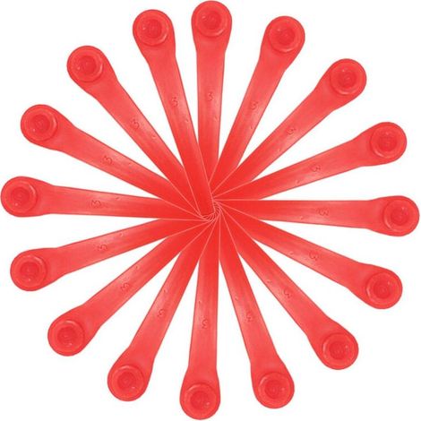 Replacement blades for Gardena grass trimmers: pack of 100 plastic blades compatible with Gardena grass trimmer and cordless grass trimmer models - INHHUB (1/3)