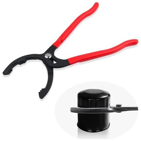 30cm Clé filtre et huile, Réglable en 3 Positions + Angle de Flexion 15°, Accessoire Voiture pour Filtres à Huile Moteur 45-150mm - (1/5)