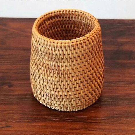 Manuelle Essstäbchen aus Rattan, Rohrschaufel, Löffel, Eimer, Tafelmesser, Gabeln, Geschirraufbewahrungsbox, Aufbewahrungskörbe für Zuhause, Organizer-Box – Turm