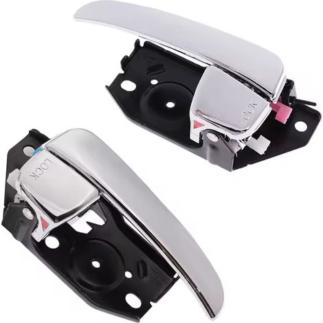 Convient pour une paire de poignées intérieures de porte arrière droite avant d'une Hyundai Sonata 2.4, 2.5 ou 2.7 (2001-2005). (1/4)