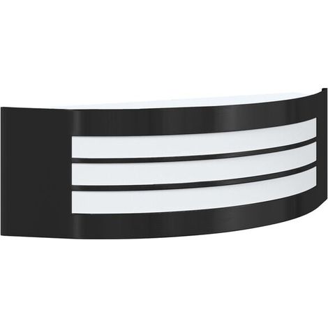 Applique murale extérieure noire, 32 x 10 x 10 cm (1/4)