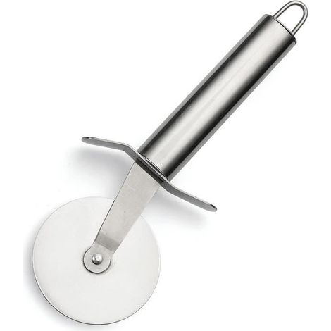 Roulette à Pizza - Inox - 19 x 6.5 cm - Découpe facile - Rangement pratique - Résistante à la rouille (1/4)