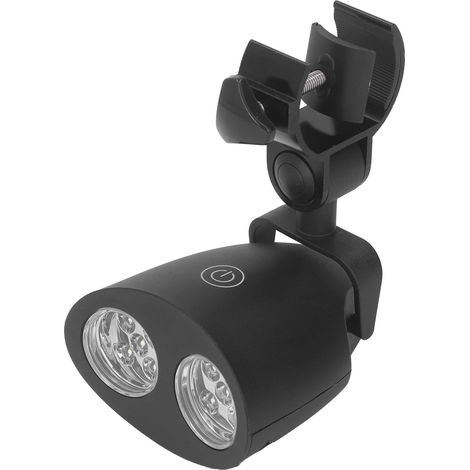 Lampe de travail LED 100LM, pince rotative 360°, 3 niveaux de luminosité, lampe à clip pour barbecue extérieur et camping (1/5)