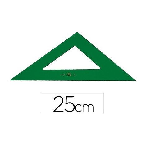 Escuadra faber 25 cm plastico verde