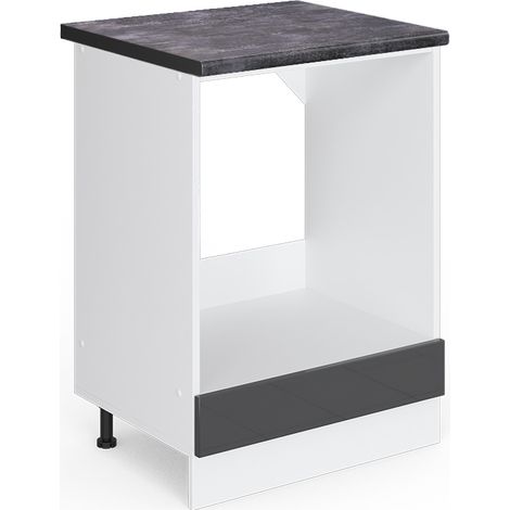 Meuble pour four R-Line, Anthracite Haute brillance, 60 cm , PT Anthracite, Vicco