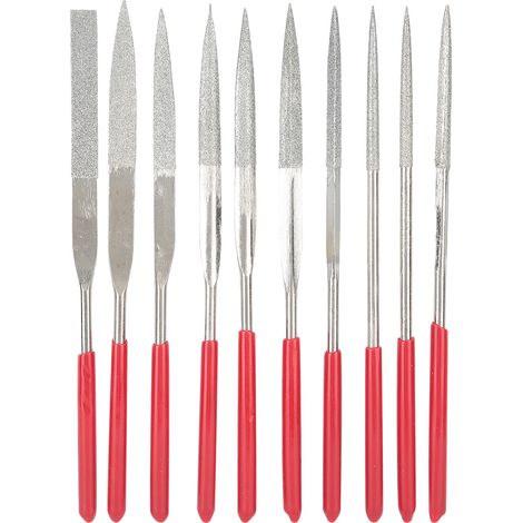 10 pièces limes à main métalliques pour bijoux, outils de sculpture sur bois, kit de fichiers de traitement DIY, 160mm (1/5)