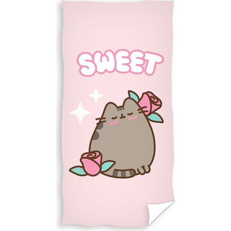 Serviette de bain 70 x 140 cm Pusheen Rose Douce