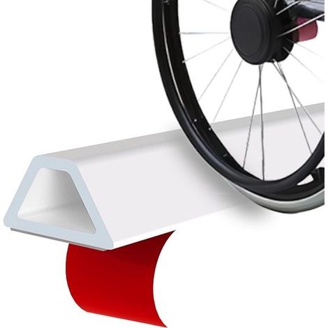 Barriera impermeabile autoadesiva in silicone - Ferma-acqua per doccia - 200 cm - Per bagno e cucina - Bianca (1/5)