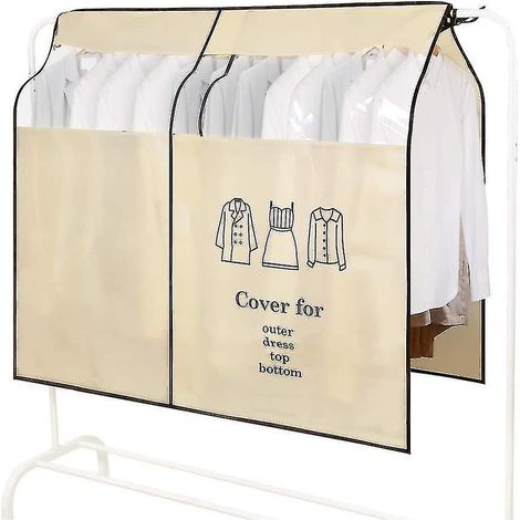 Housse, portant à vêtements, 90 110 cm, housse anti-poussière, protection contre la poussière, housses de protection pour vêtements