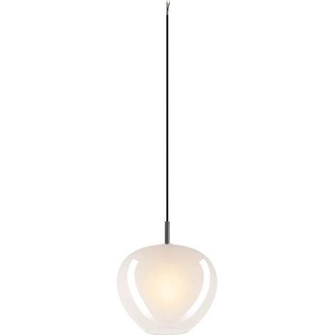 Lampe à suspension en verre Pantilo Ø 29 cm - blanc - 1007881