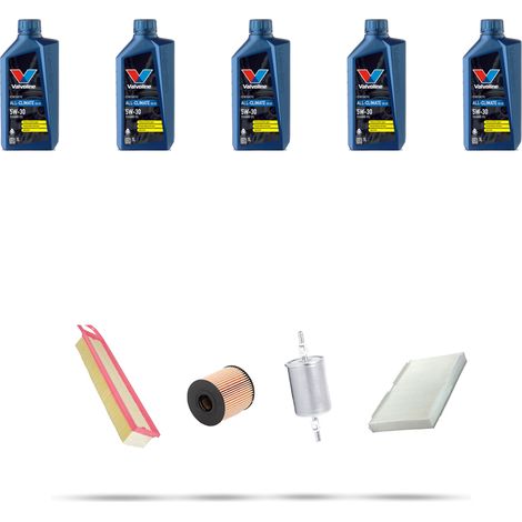 Kit tagliando 3 FILTRI e 5L OLIO compatibile con Peugeot 308 1.4 72kw Dal 2010 (1/5)