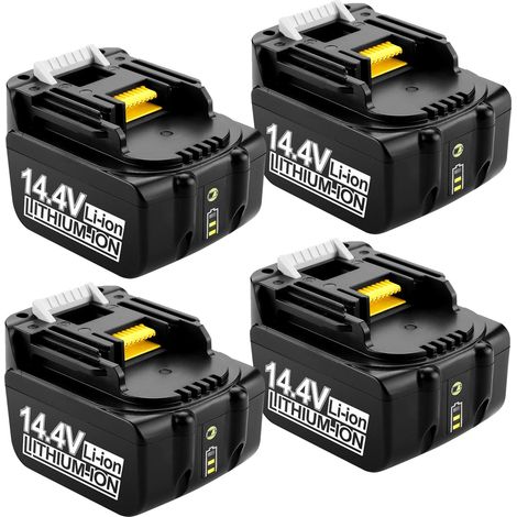 4 pièce BL1430B BL1430 Batterie 14.4V 5000mAh Batterie Remplacer pour Makita BL1430 BL1415 BL1440 BL1415N 196875-4 194558-0 195444-8 196388-5