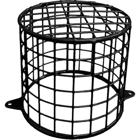Cage type E - Protection noire en acier contre dommages et vols - 160 (L) x 170 (D) mm