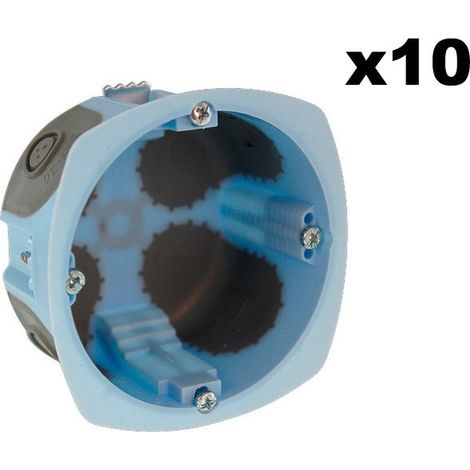 Eur Ohm – Lot de 10 boîtes XL AIR'metic diamètre 67mm – Profondeur 40mm – Réduction des infiltrations d'air – Économie d'énergie jusqu'à 10% (1/2)