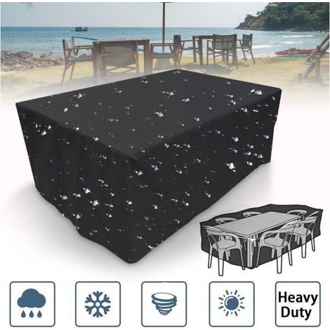 Housse de protection pour salon de jardin table - - 180 120 74cm (1/4)