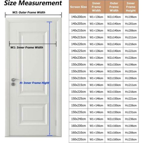 Moustiquaire - Magnétique - 160x210 cm - Blanche - Pour Porte Ou Fenêtre - 1 Pièce (1/5)