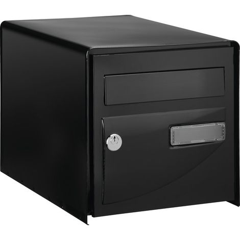 Decayeux – Boîte aux lettres Probat – face simple – couleur RAL 9005 – dimensions L 302 x H 300 x P 410 mm – pour usage extérieur