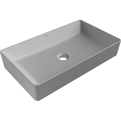 Mexen Nadia Aufsatzwaschbecken 60 x 35 cm, Hellgrau matt - 21616061 (1/5)