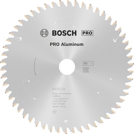 Hoja de sierra circular PRO Aluminium cordless, 165 x 1,8 x 20 mm