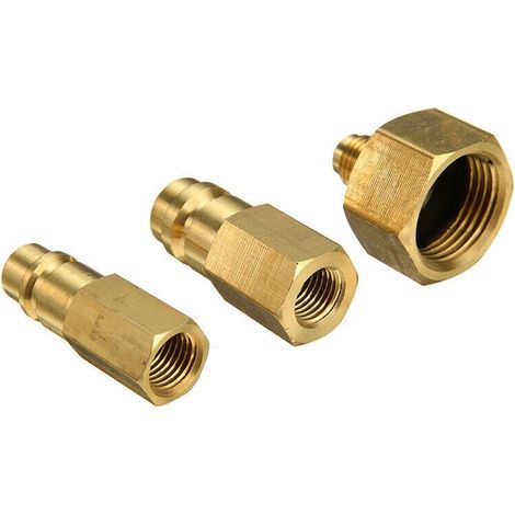 Kit adaptateur pour bouteille de transfert de gaz R134a, raccord SAE 1/4", pour climatisation (1/4)
