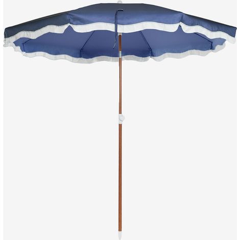 SKLUM Jarko Sonnenschirm Ø230 cm aus Stoff und Stahl Dunkelblau