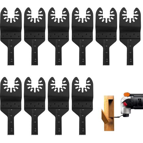 10 lames oscillantes universelles 10mm - Compatibles Bosch pour bois, plastique et stratifié (1/5)